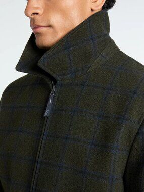 Ted Baker Men's Olive/Blue Zip Up Bomber Jacket - X-Large - New with Tags